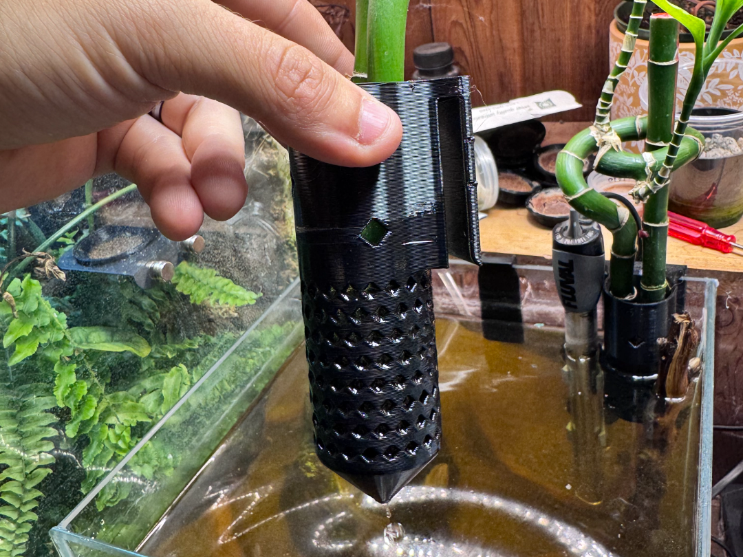 Print in Place Aquarium Net Cup (no hardware)