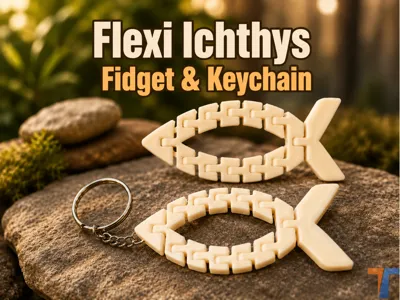 Flexi Ichthys Fidget and Keychain