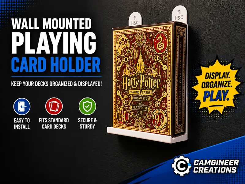 Wall Mounted Playing Card Holder 