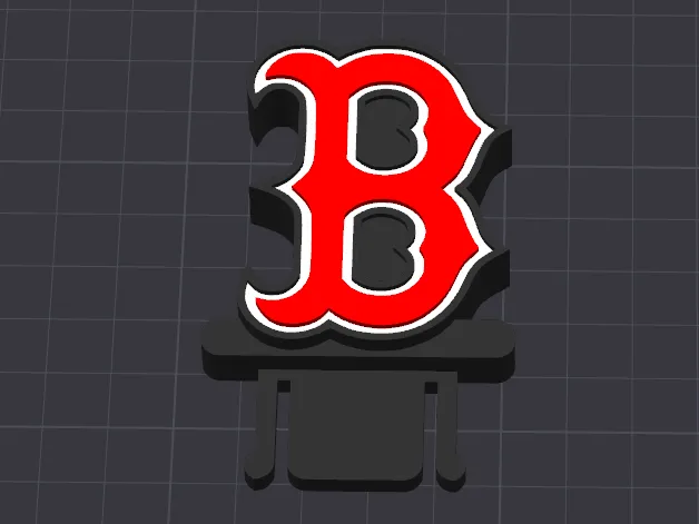 Boston Red Sox B Hard Hat Clip