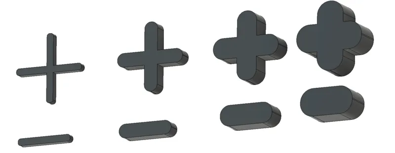 Tile Spacers Set (1/16, 1/8, 3/16, and 1/4 inch)