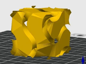 Gyroid Inverted Interlinked Gyroid Printable Cube by user_262847392MakerWorld: Download ...