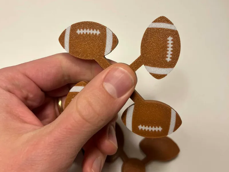 American football fidget spinner