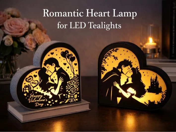 Romantische Lampe für LED Teelichter Valentinstag