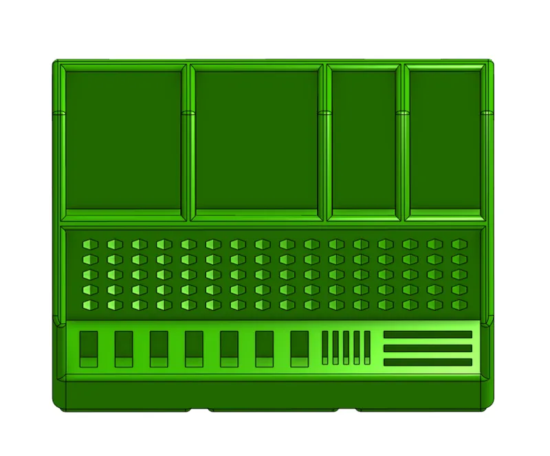 Rugged Gridfinity Desktop Organiser With Usb Storage V2.0 (Gridfinity)