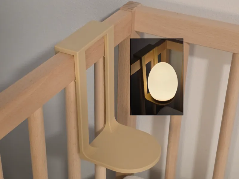 Nachtlicht Halterung fr IKEA SNIGLAR Babybett