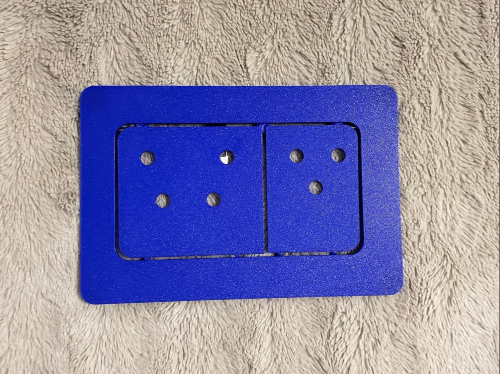Hidden installation button for Geberit Delta