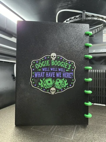 Modelo para impresión 3D: A5 refillable Oogie 8 Ring Notebook — vista de referencia 4