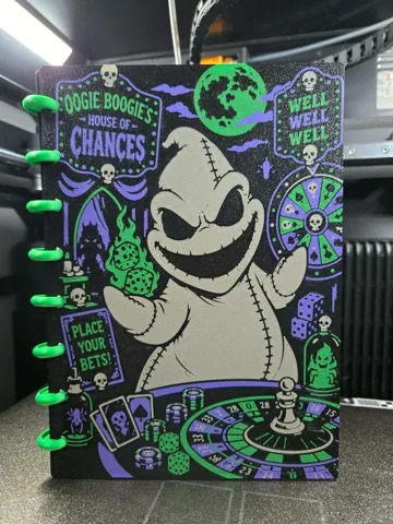 Modelo para impresión 3D: A5 refillable Oogie 8 Ring Notebook — vista de referencia 2