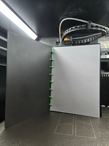 Modelo para impresión 3D: A5 refillable Oogie 8 Ring Notebook — vista de referencia 5