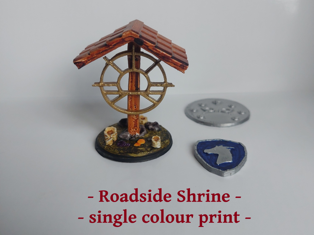 D&D Encounter Roadside Shrine -Modular 3 Good Gods