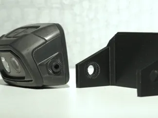 Decathlon headlight helmet attachment