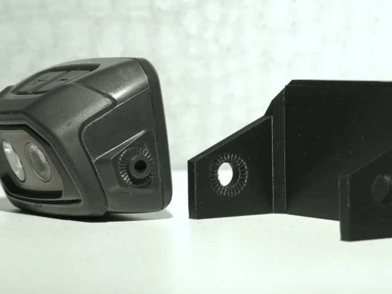 Decathlon headlight helmet attachment