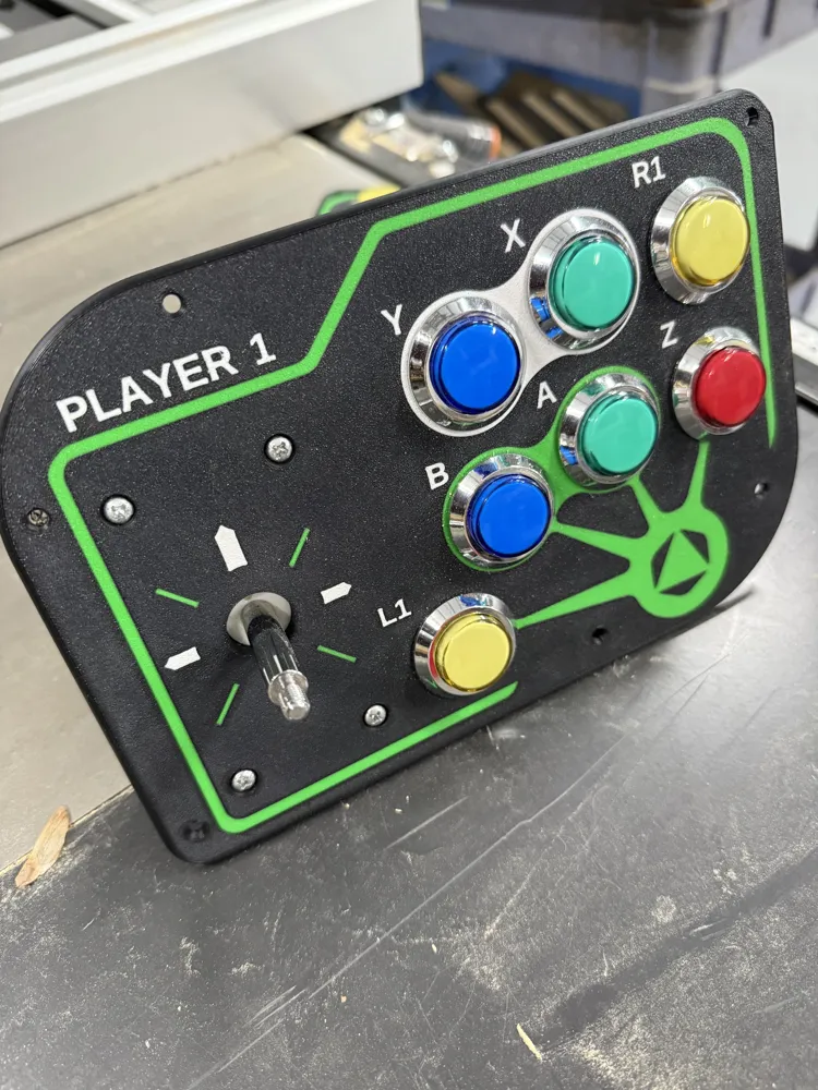 Arcade DIY Control Button Panels - 2 Player - Free 3D Print Model ...