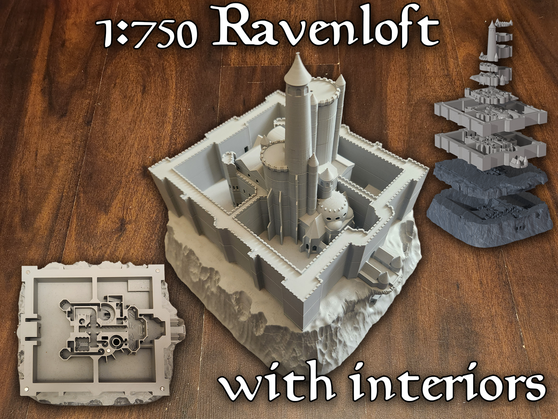 1:750 Ravenloft with interiors