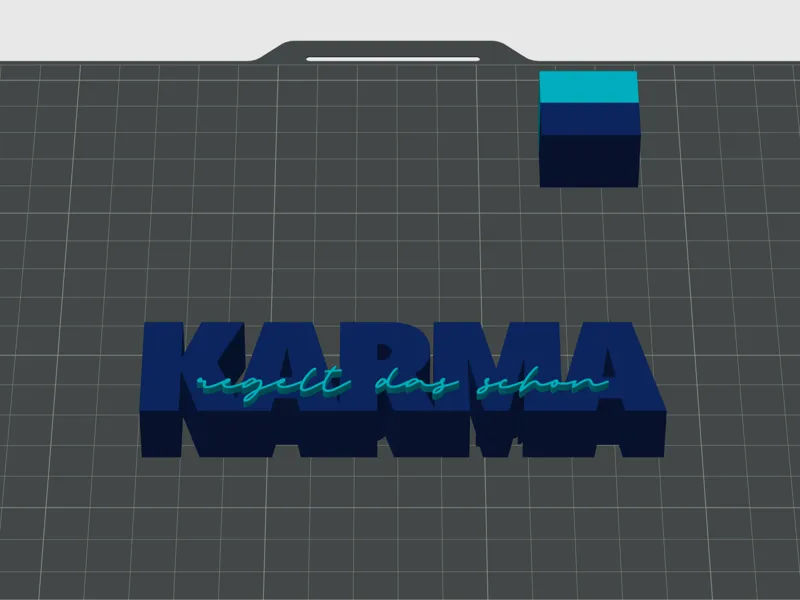 Schriftzug Karma 