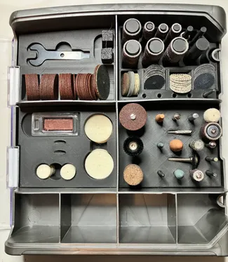 Dremel 110 piece kit inserts