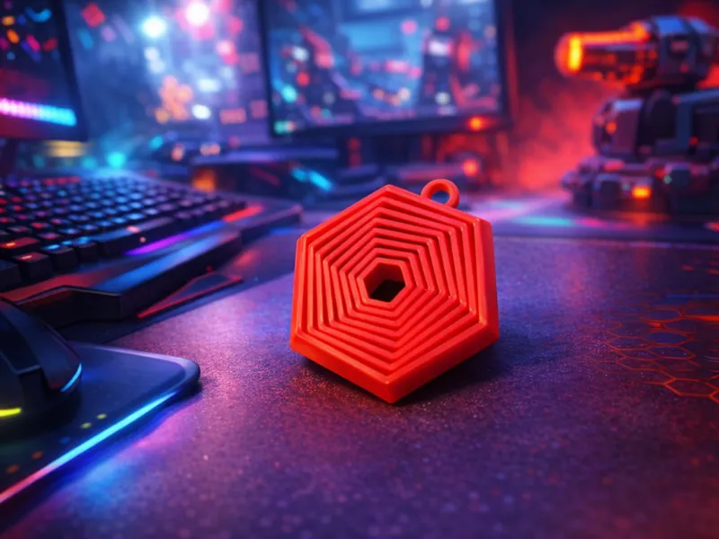 Schlüsselanhänger Hexagon Fidget 