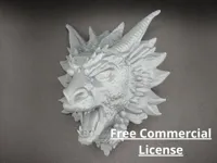 Trophée mural tête de dragon — photo 2