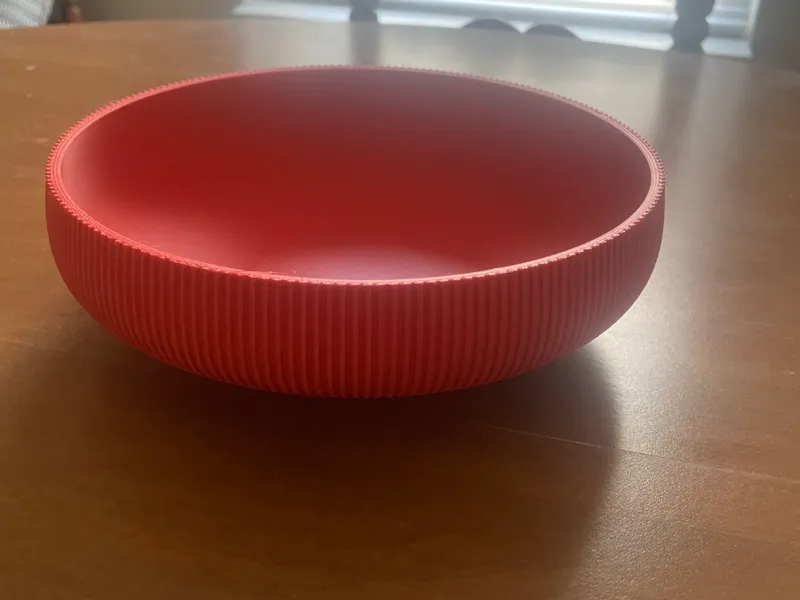Red candy dish