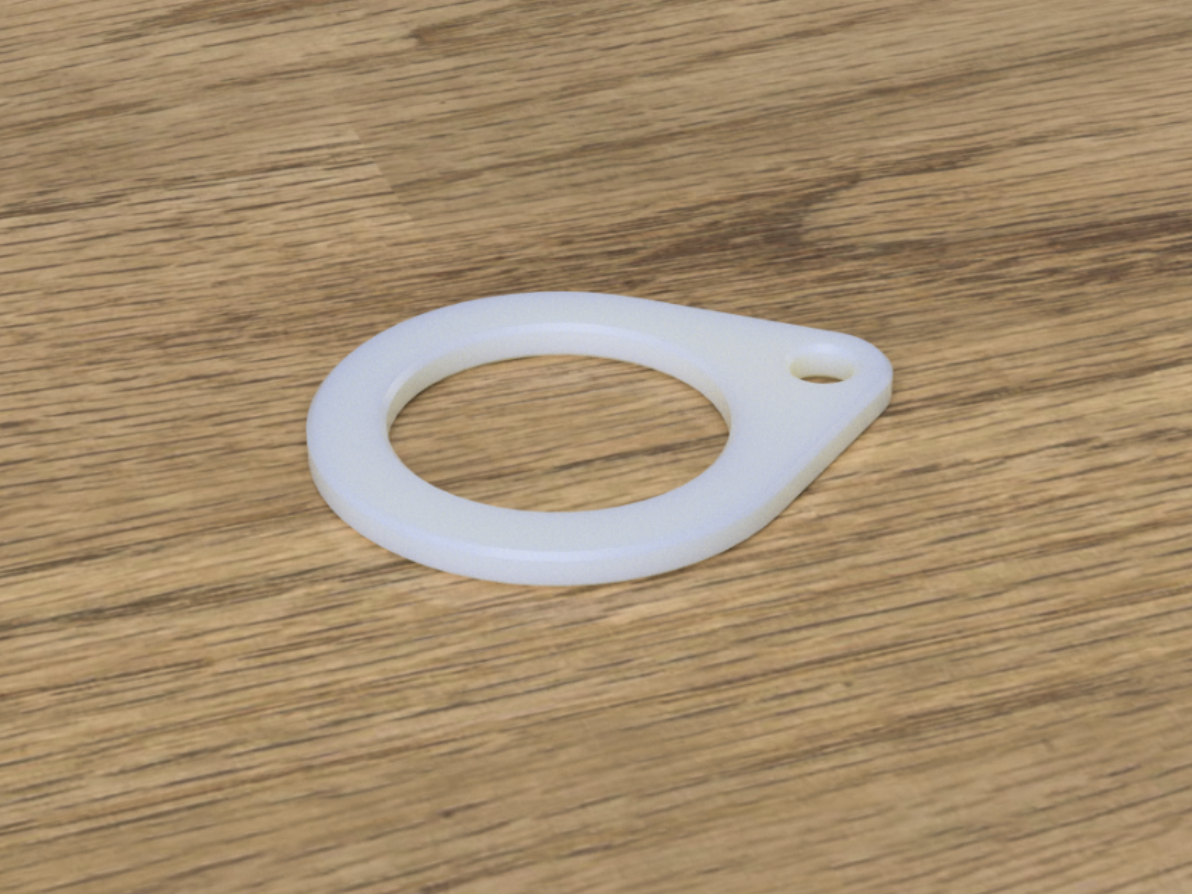 Parametric Flag Pole Clip Ring - Customize online