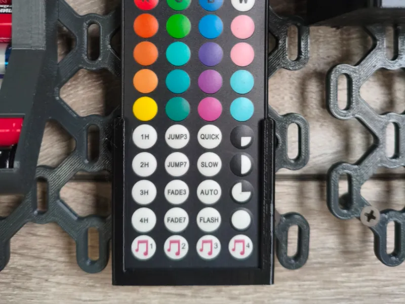 Led remote skadis holder