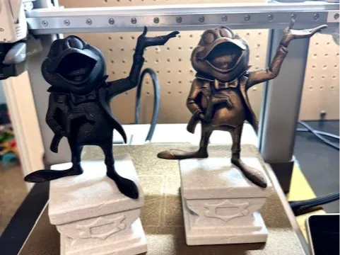 Mr. Toad's headstone statue