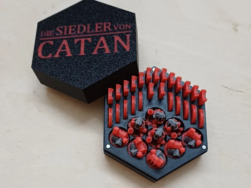 Magnetic Catan Player Pieces Box (Base Set)