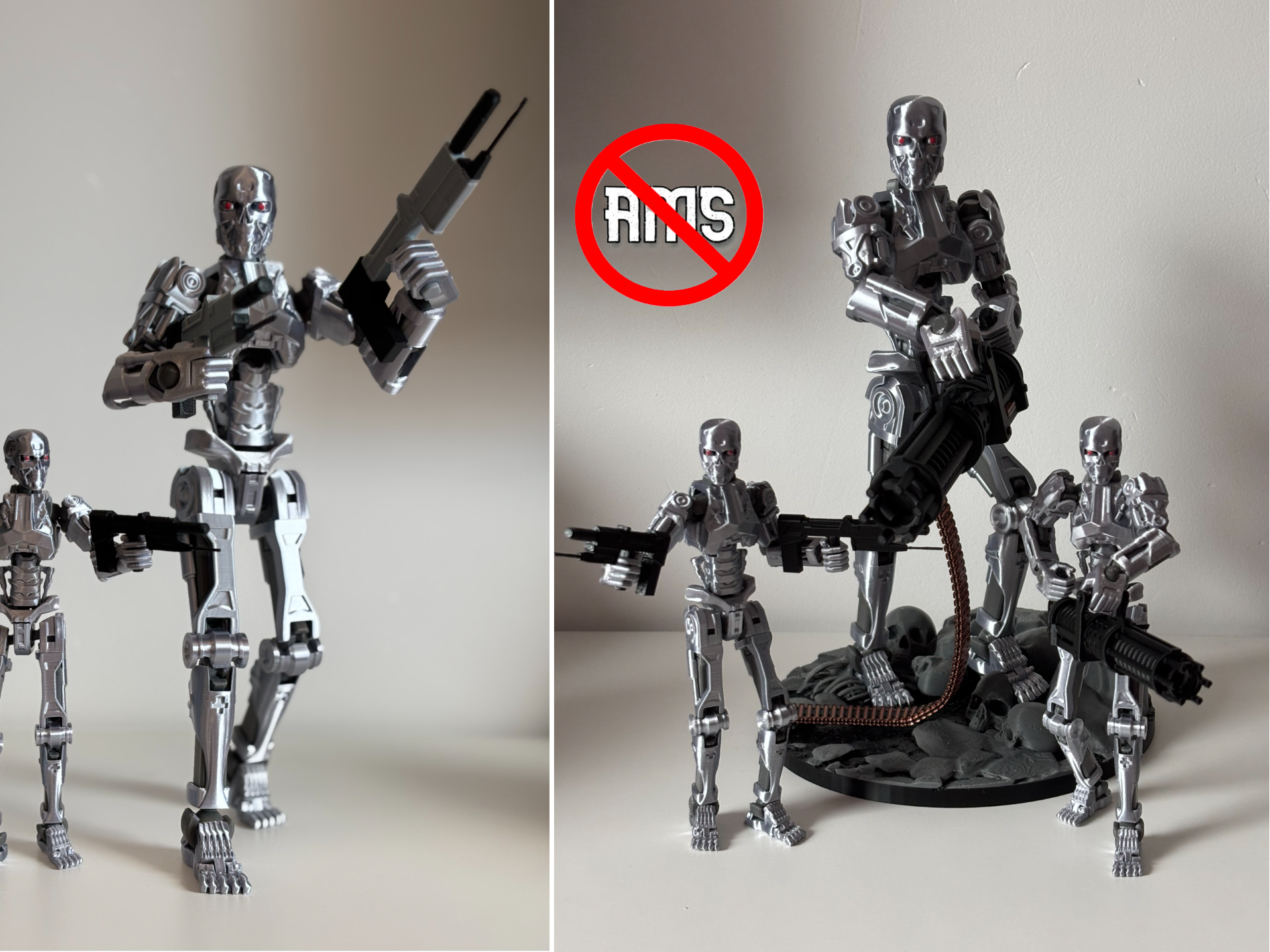 Terminator T800 articulé dummy multiparts SANS AMS