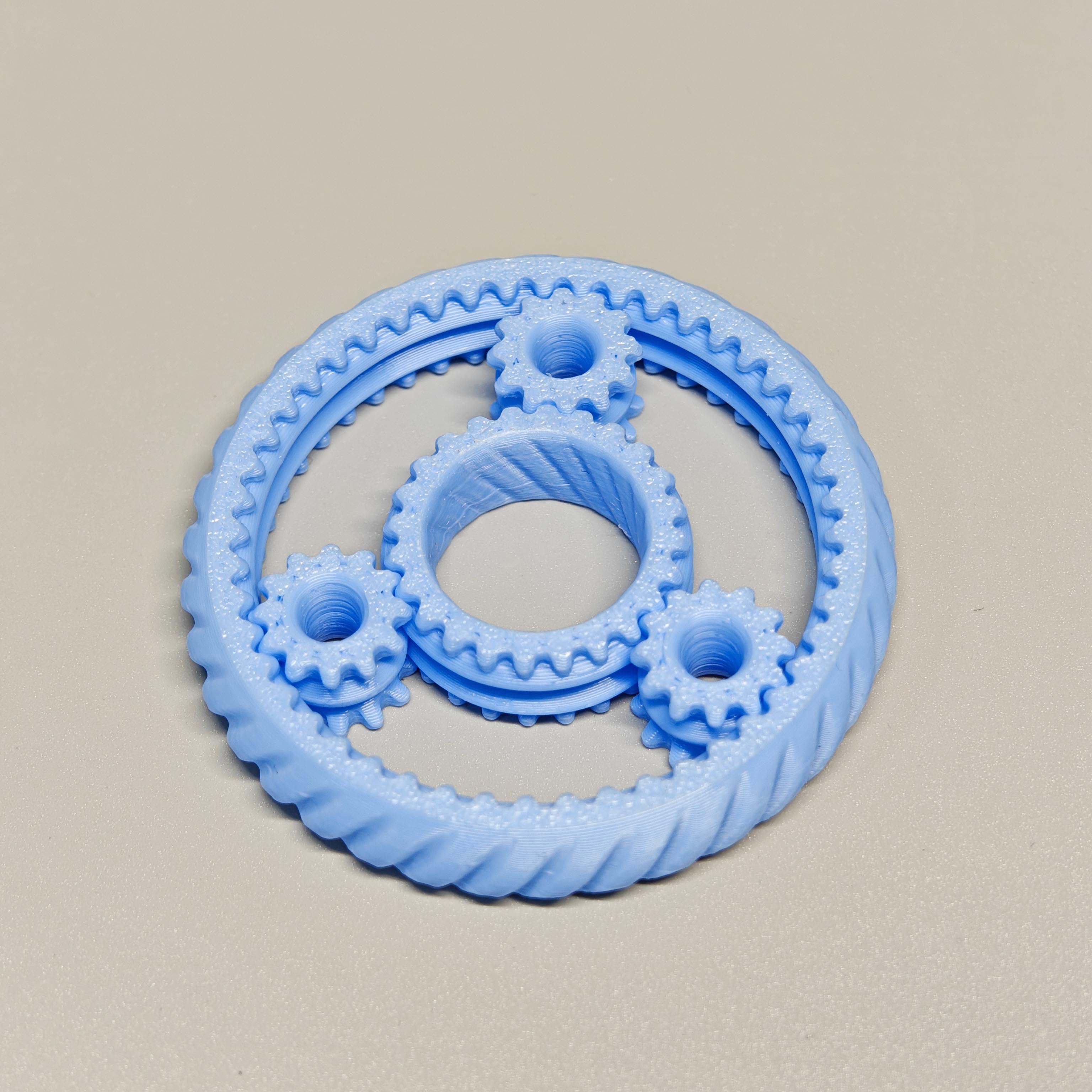 Miniatura 2 do modelo 3D 10g小型行星齿轮陀螺 1小时打印 解压指尖陀螺 TA4斜纹