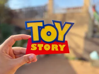 Toy Story Logo – Multicolor Layers + Keychain