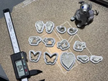 Cute Animal Polymer Clay Cutters and Leaf set