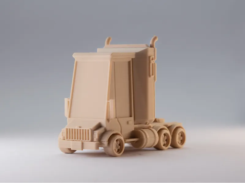 tooned Semi Truck Kit Card
