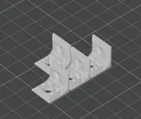 0.2mm layer, 2 walls, 100% infill PLA 4-pices