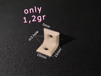 L-join bracket 15x15mm