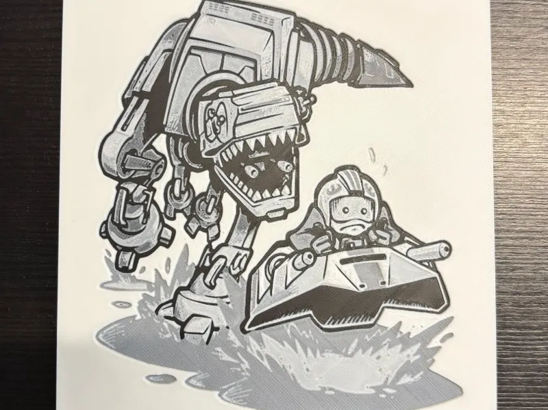 Hueforge T-Rex AT-AT