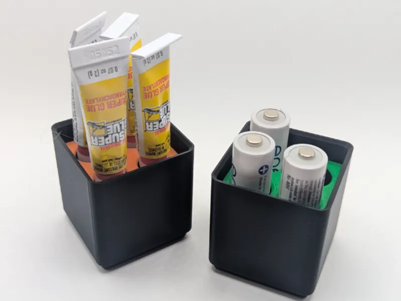 Gridfinity Glue or Battery Bin (Faceplate)
