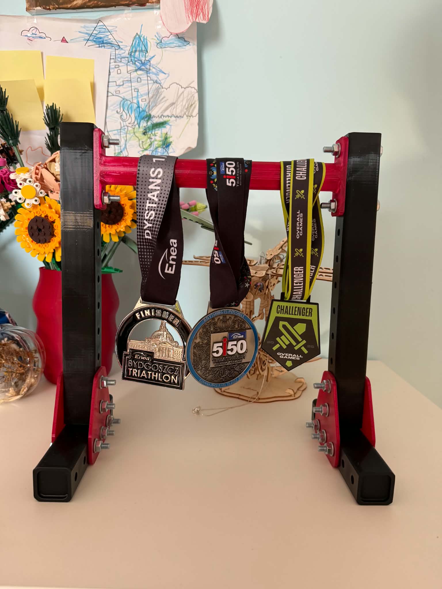 Medal Holder - Weighlifting rack-yoke view 2
