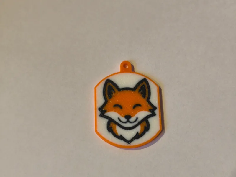 Cute Kawaii Kitsune Fox Keychain
