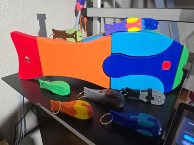 Fish puzzle Keychain