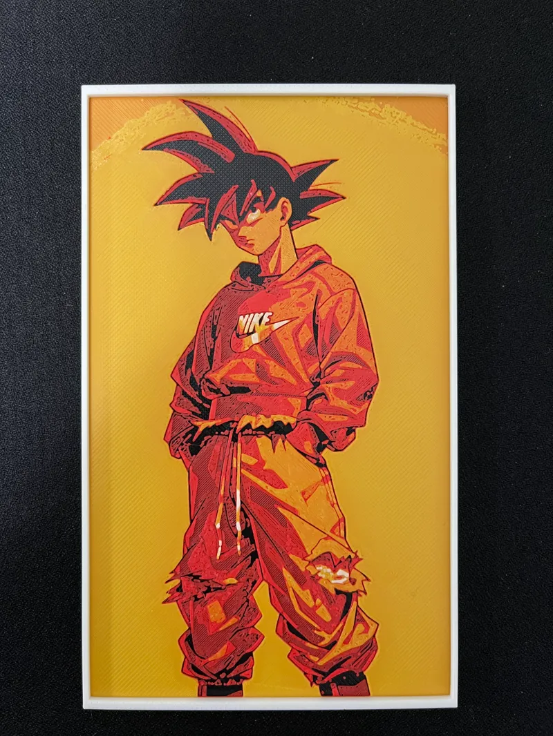 Goku with nike sweater