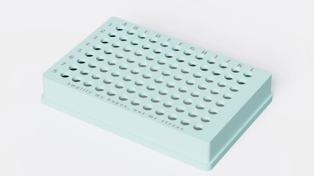 Standard PCR Well Rack 8*12 wells by liyouviva MakerWorld: Download ...