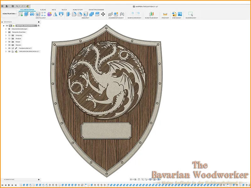 Wappenschild "House Targaryen"