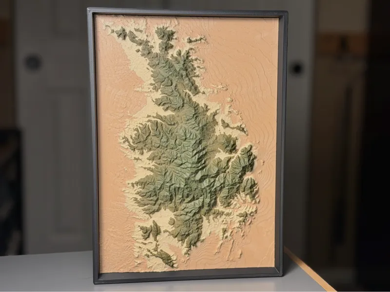 Chiricahua Mountains Topography Map