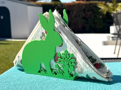 Easter Bunny napkin stand