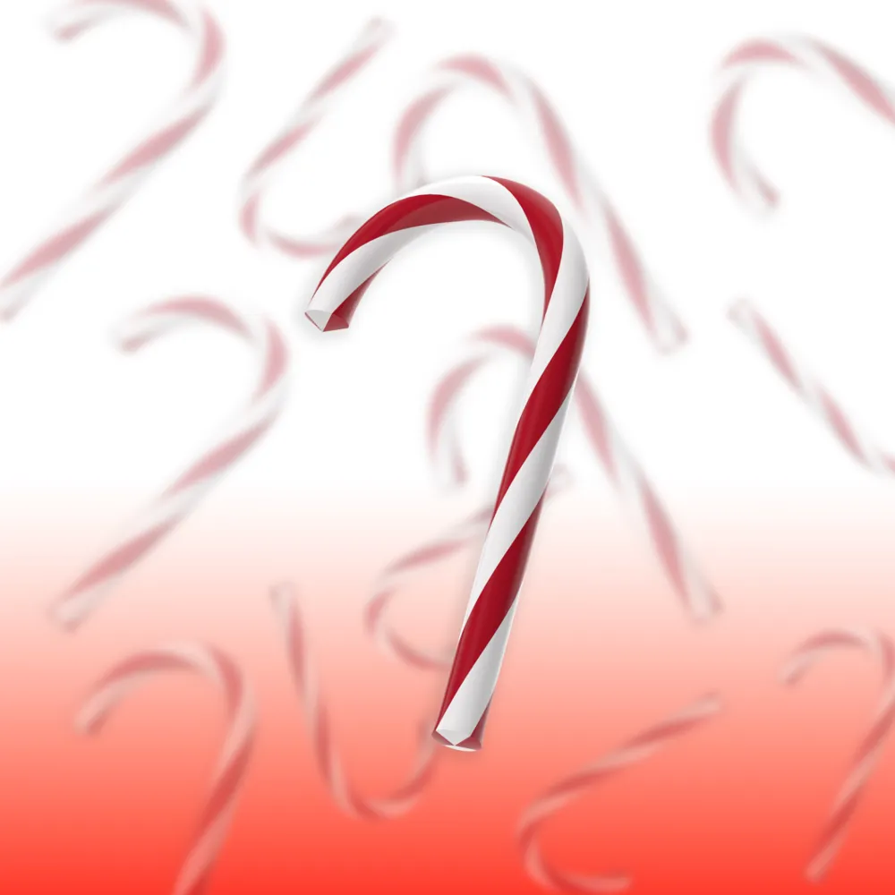 Realistic Candy Cane Christmas Decoration by LA 3D MakerWorld