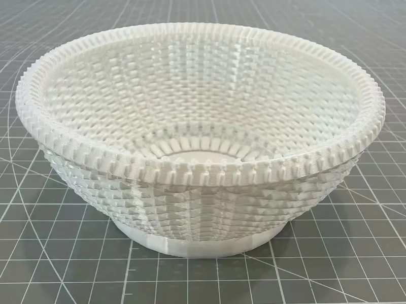 Realistic Woven Bamboo Basket / Bowl