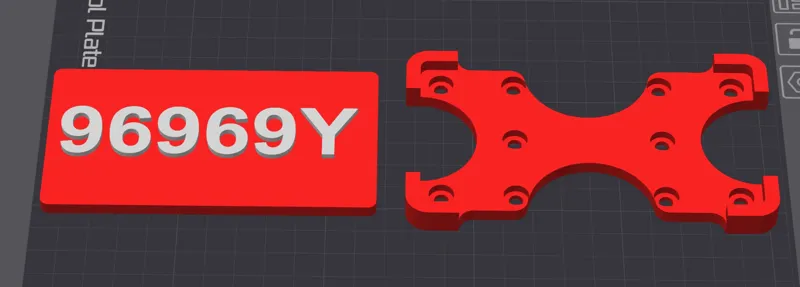 VEX V5 隱藏式磁吸車牌框與車牌 Hidden Magnetic License Plate