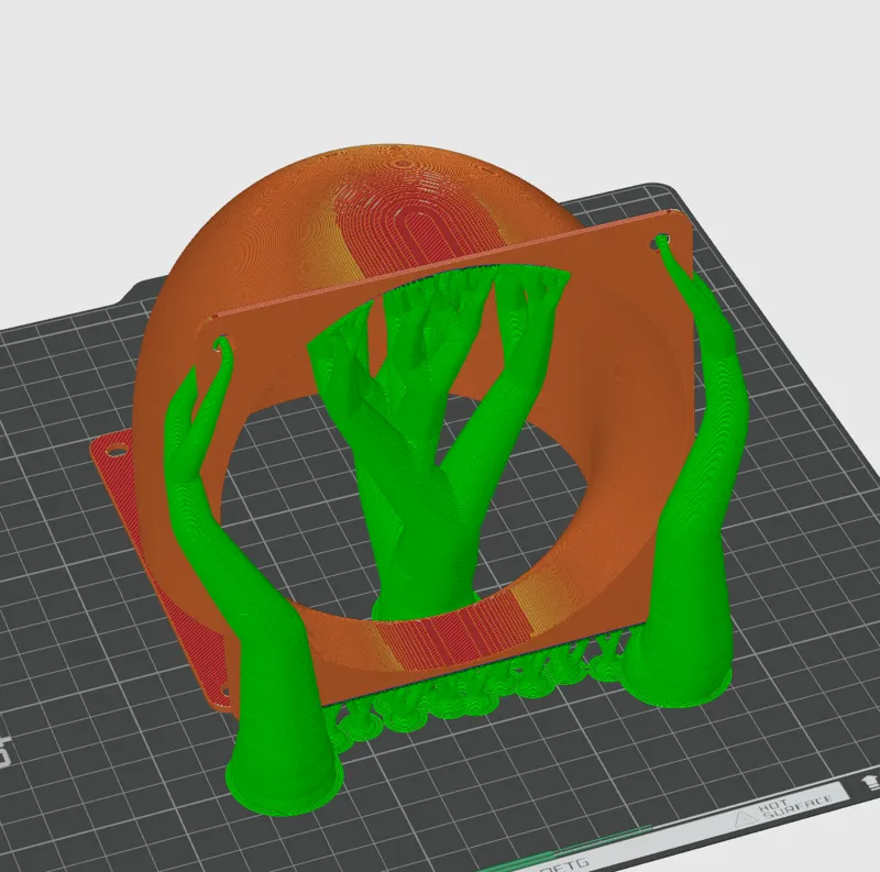 120mm Fan 90 Degree 
