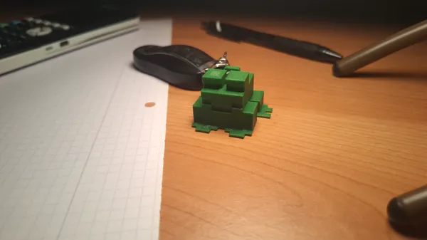 Porte-clés grenouille Minecraft